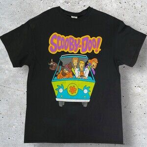 Scooby Doo Shirt Adult Large Black Graphic Cartoons Movies Delta Pro Weight